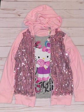 Hello Kitty sequin shirt jacket
